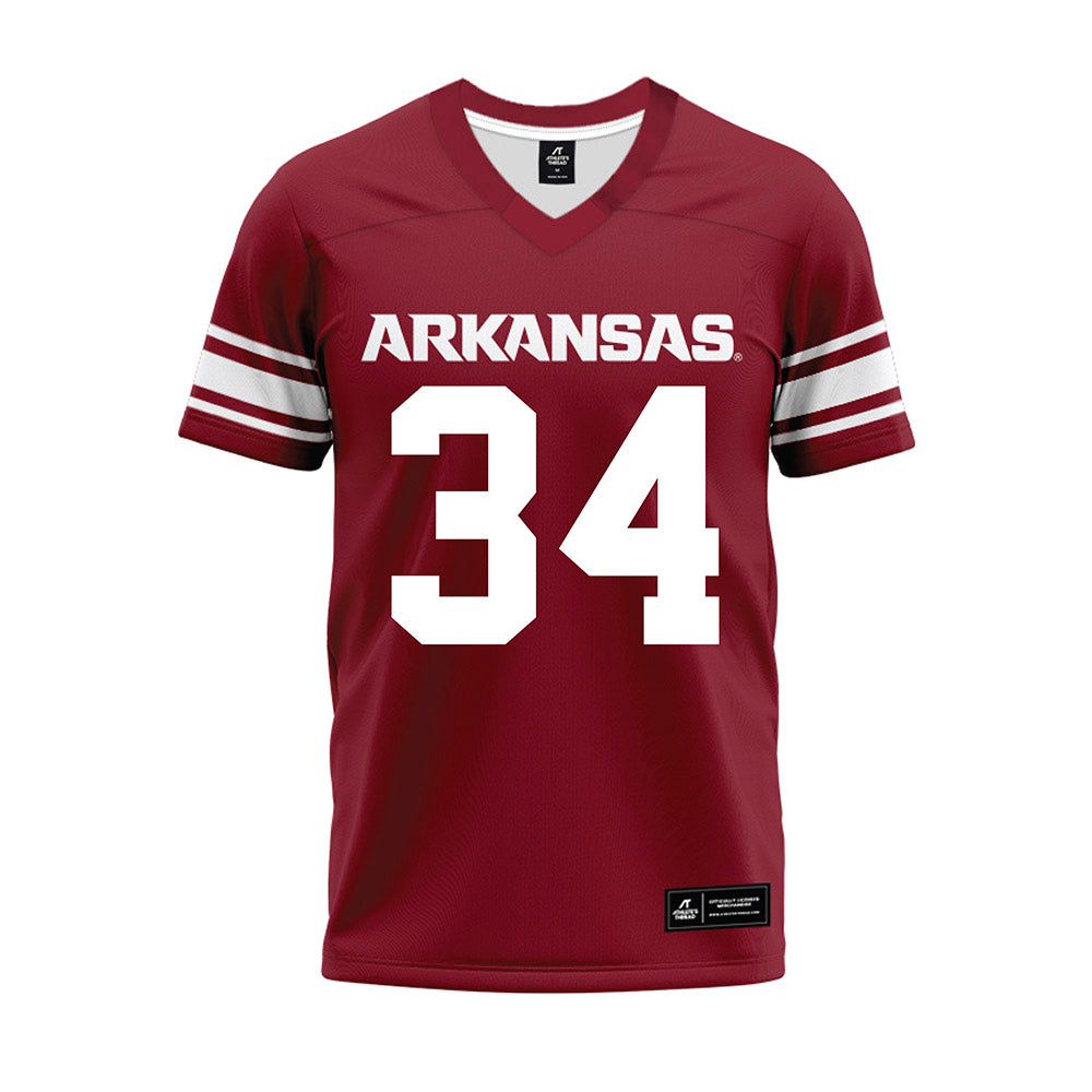 Arkansas - NCAA Football : Jabrae Shaw - Cardinal Premium Football Jersey-0