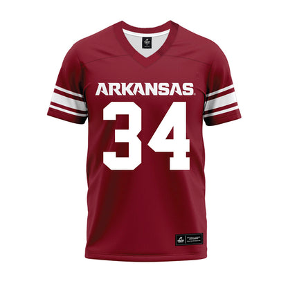 Arkansas - NCAA Football : Jabrae Shaw - Cardinal Premium Football Jersey-0