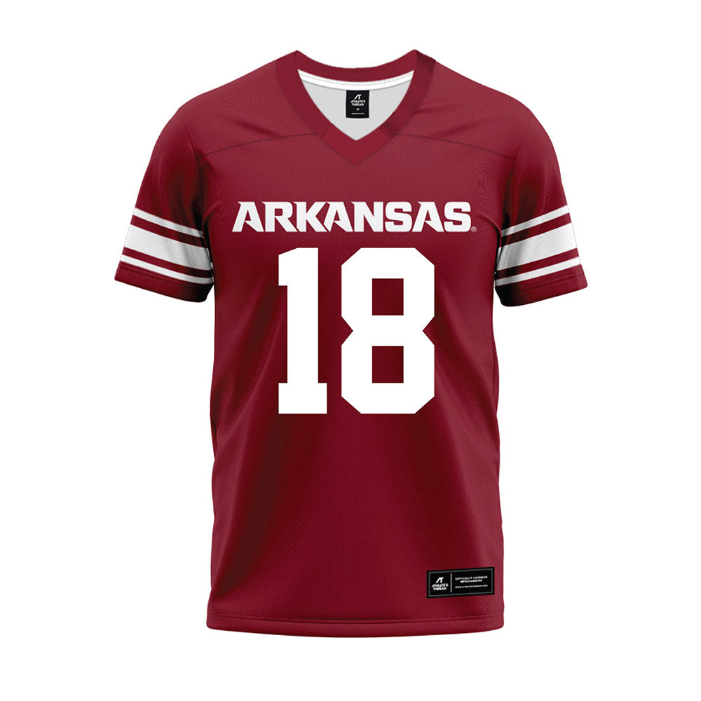 Arkansas - NCAA Football : Taijh Overton - Cardinal Premium Football Jersey-0