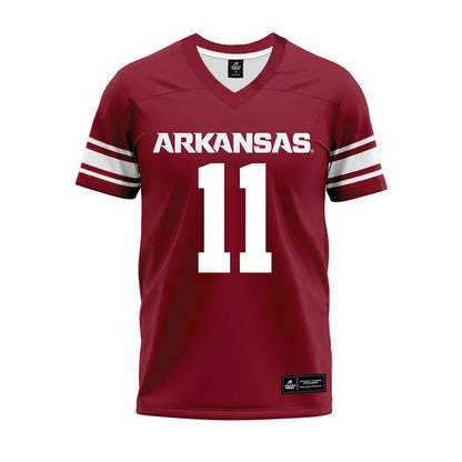 Arkansas - NCAA Football : Monte Harrison - Cardinal Premium Football Jersey-0