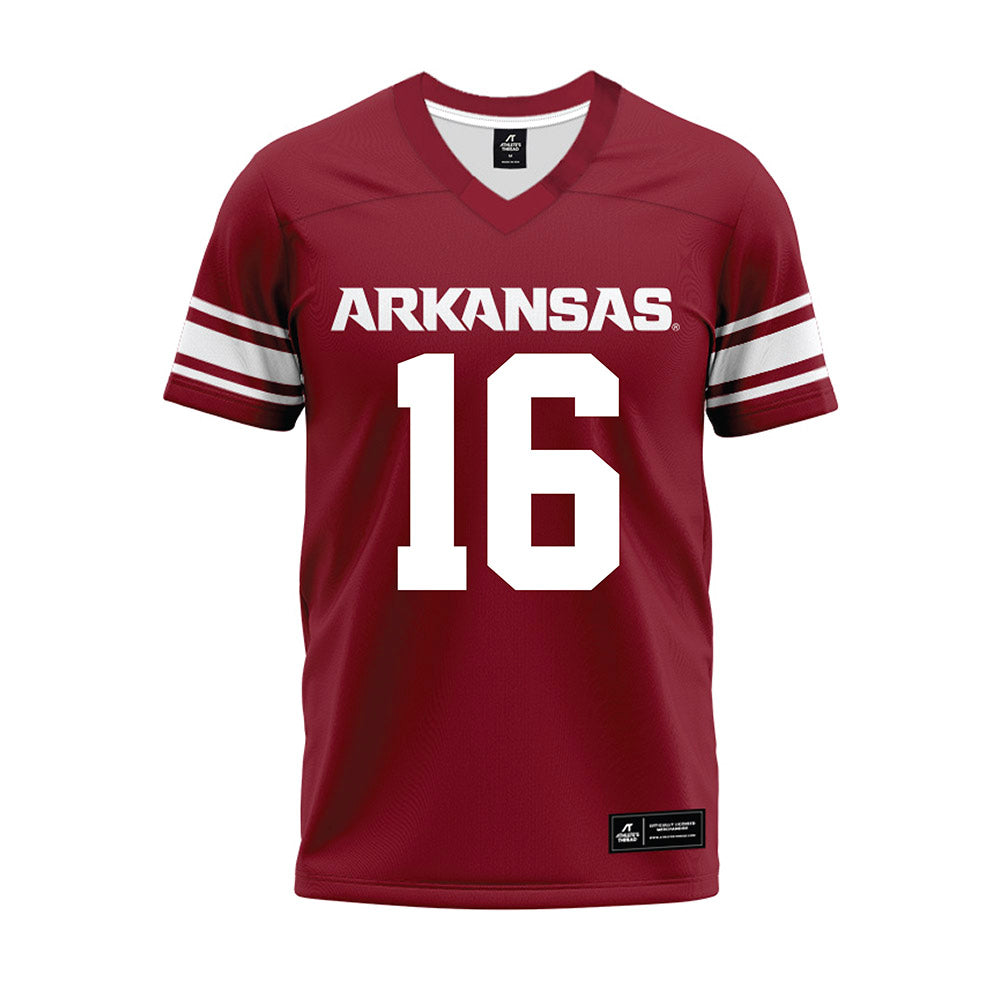 Arkansas - NCAA Football : Miguel Mitchell - Cardinal Premium Football Jersey-0