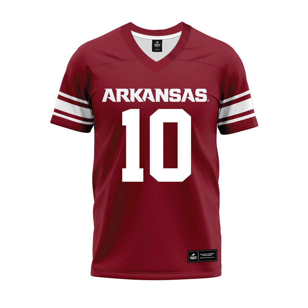 Arkansas - NCAA Football : Taylen Green - Cardinal Premium Football Jersey
