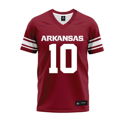 Arkansas - NCAA Football : Taylen Green - Cardinal Premium Football Jersey