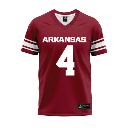 Arkansas - NCAA Football : Isaac TeSlaa - Cardinal Premium Football Jersey