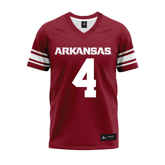 Arkansas - NCAA Football : Isaac TeSlaa - Cardinal Premium Football Jersey