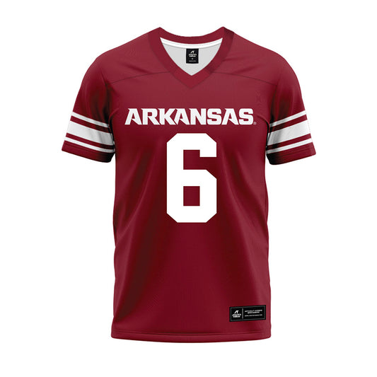 Arkansas - NCAA Football : Isaiah Sategna - Cardinal Premium Football Jersey