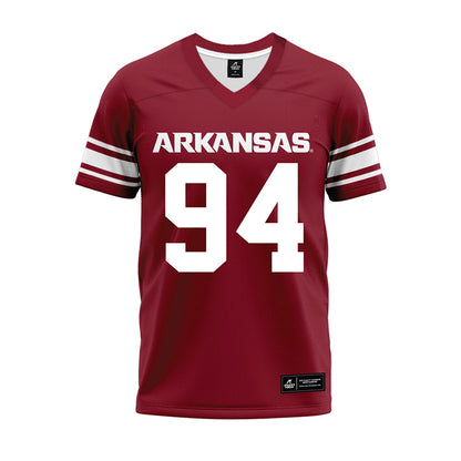 Arkansas - NCAA Football : Reginald Vaughn - Cardinal Premium Football Jersey-0