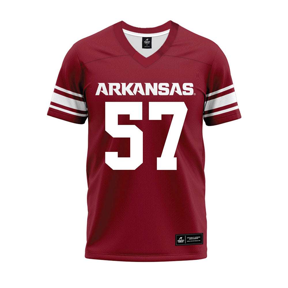 Arkansas - NCAA Football : Thomas Schueck - Cardinal Premium Football Jersey