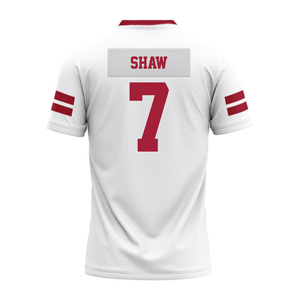 Arkansas - NCAA Football : Bradley Shaw - White Premium Football Jersey-1