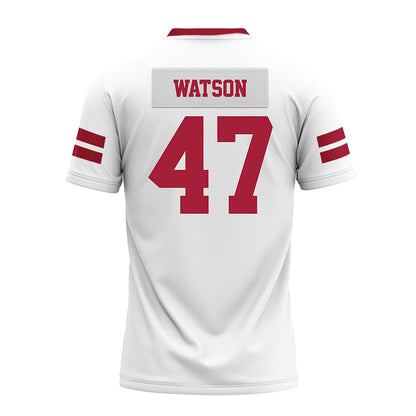 Arkansas - NCAA Football : Braylon Watson - White Premium Football Jersey-1