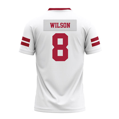 Arkansas - NCAA Football : Grayson Wilson - White Premium Football Jersey-1