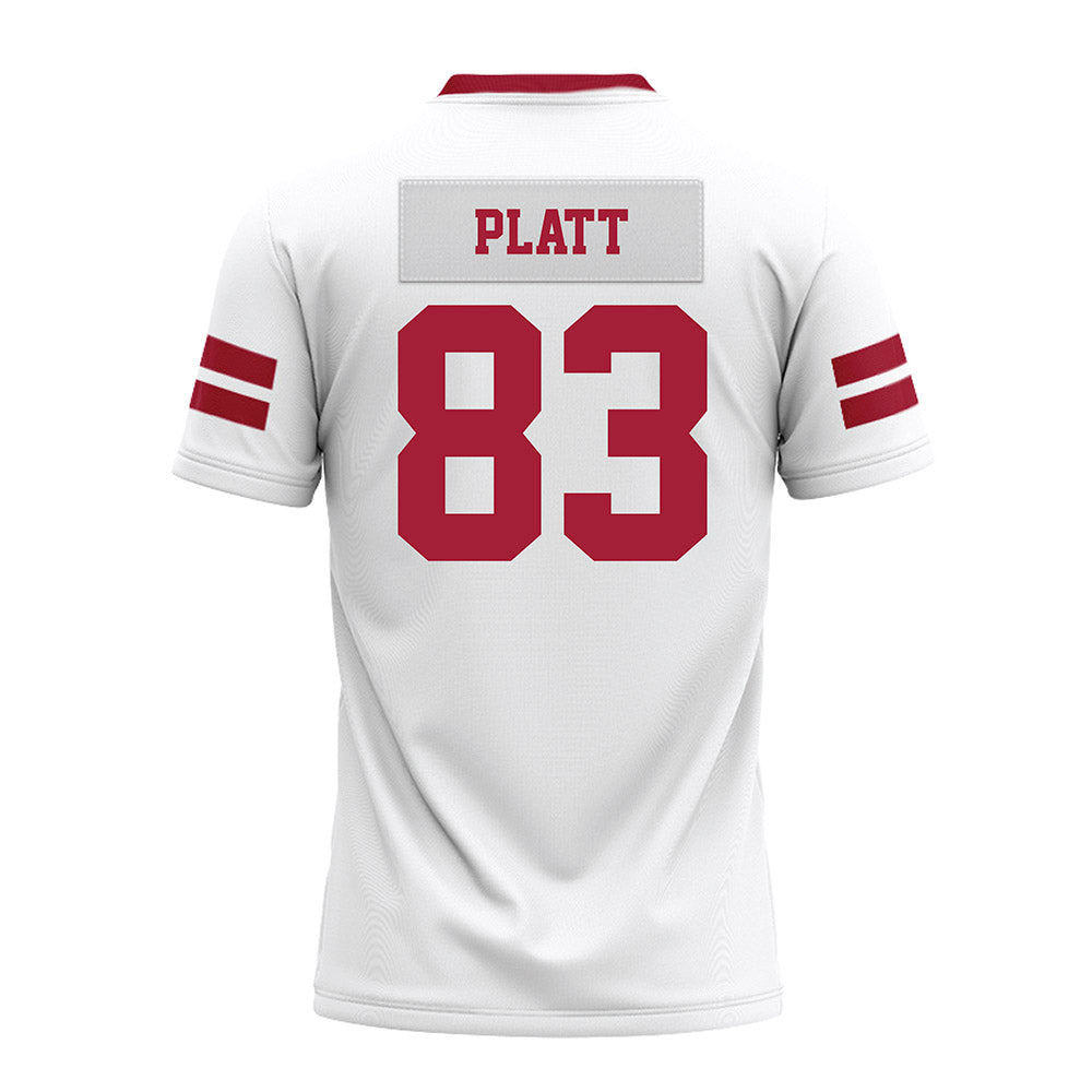 Arkansas - NCAA Football : Jaden Platt - White Premium Football Jersey-1