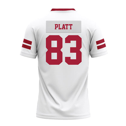 Arkansas - NCAA Football : Jaden Platt - White Premium Football Jersey-1
