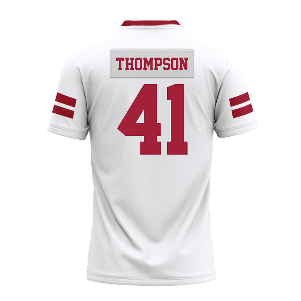 Arkansas - NCAA Football : Kyle Thompson - White Premium Football Jersey-1