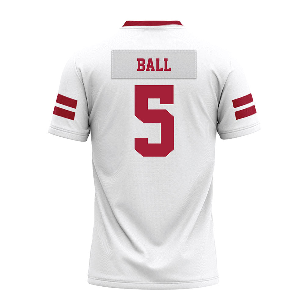 Arkansas - NCAA Football : Cameron Ball - White Premium Football Jersey-1