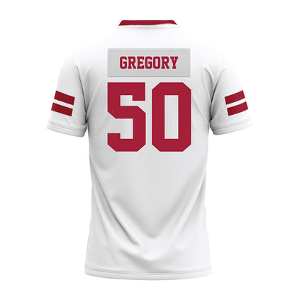 Arkansas - NCAA Football : Eric Gregory - White Premium Football Jersey-1