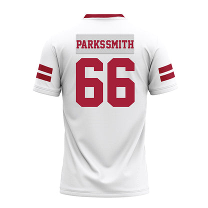 Arkansas - NCAA Football : Payton Parks-Smith - White Premium Football Jersey-1