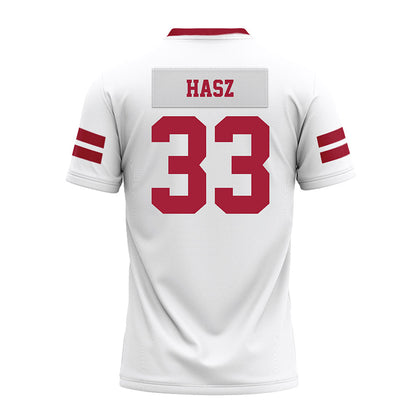 Arkansas - NCAA Football : Dylan Hasz - White Premium Football Jersey-1