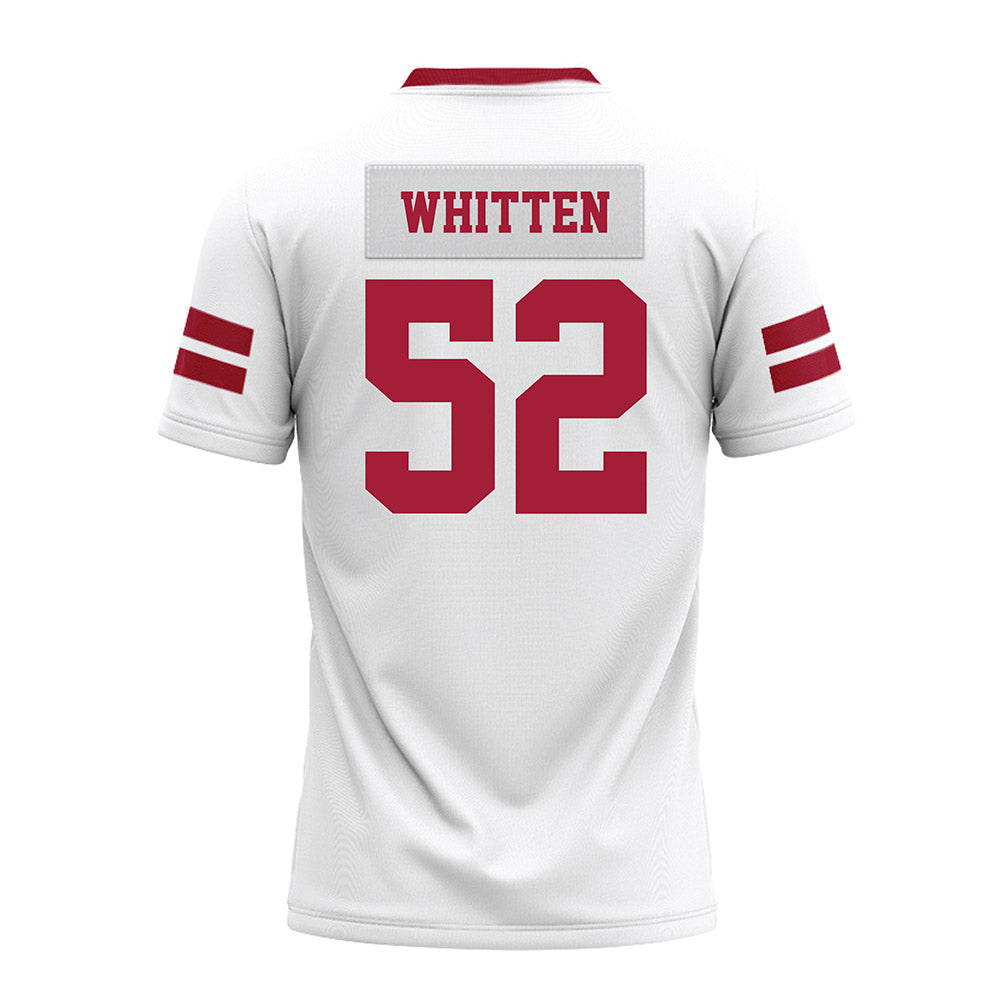 Arkansas - NCAA Football : Donovan Whitten - White Premium Football Jersey-1