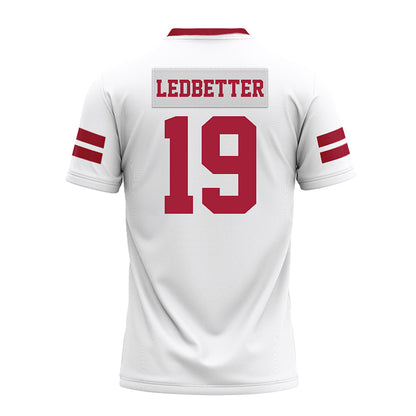 Arkansas - NCAA Football : Austin Ledbetter - White Premium Football Jersey-1