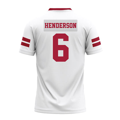 Arkansas - NCAA Football : Kavion Henderson - White Premium Football Jersey-1