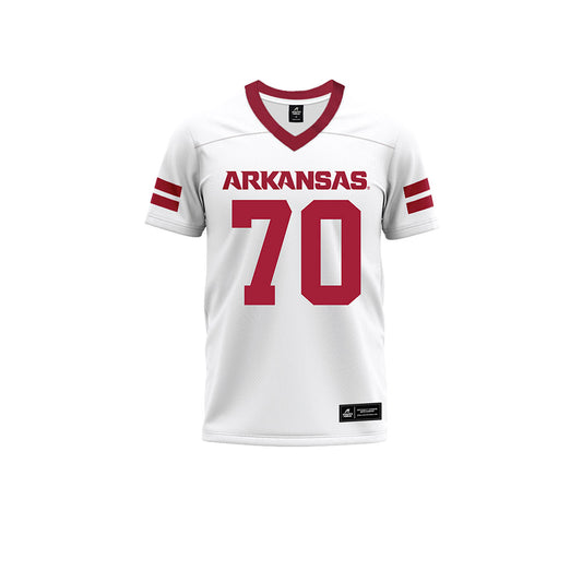 Arkansas - NCAA Football : Blake Cherry - White Premium Football Jersey-0