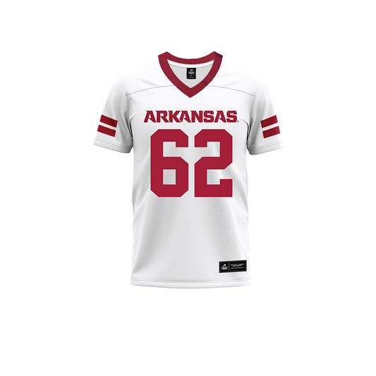 Arkansas - NCAA Football : Alex Johnson - White Premium Football Jersey-0