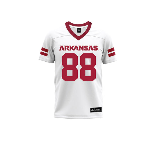Arkansas - NCAA Football : Danny Saili - White Premium Football Jersey-0
