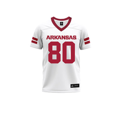 Arkansas - NCAA Football : Shamar Easter - White Premium Football Jersey-0