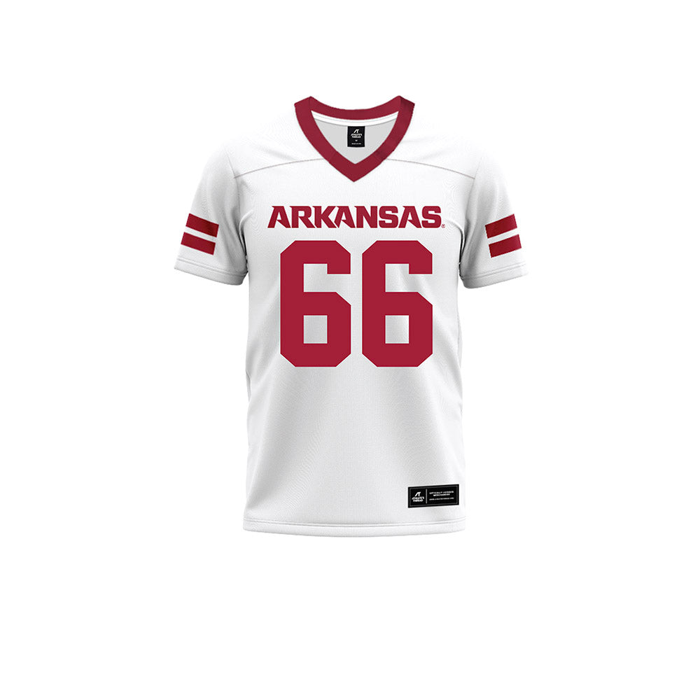 Arkansas - NCAA Football : Payton Parks-Smith - White Premium Football Jersey-0
