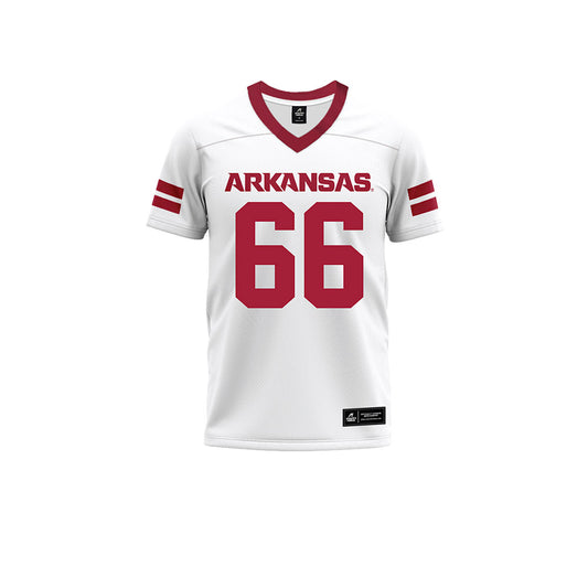 Arkansas - NCAA Football : Payton Parks-Smith - White Premium Football Jersey-0