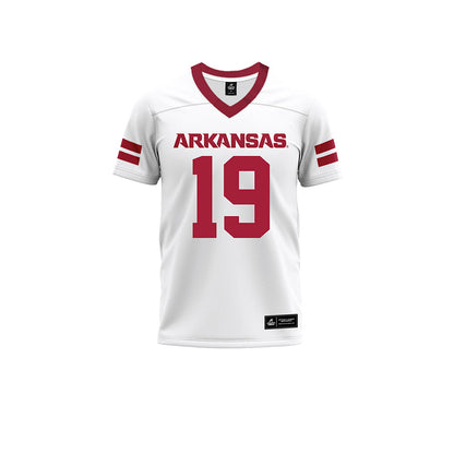 Arkansas - NCAA Football : Austin Ledbetter - White Premium Football Jersey-0