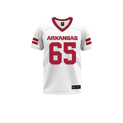 Arkansas - NCAA Football : Aaron Smith - White Premium Football Jersey-0