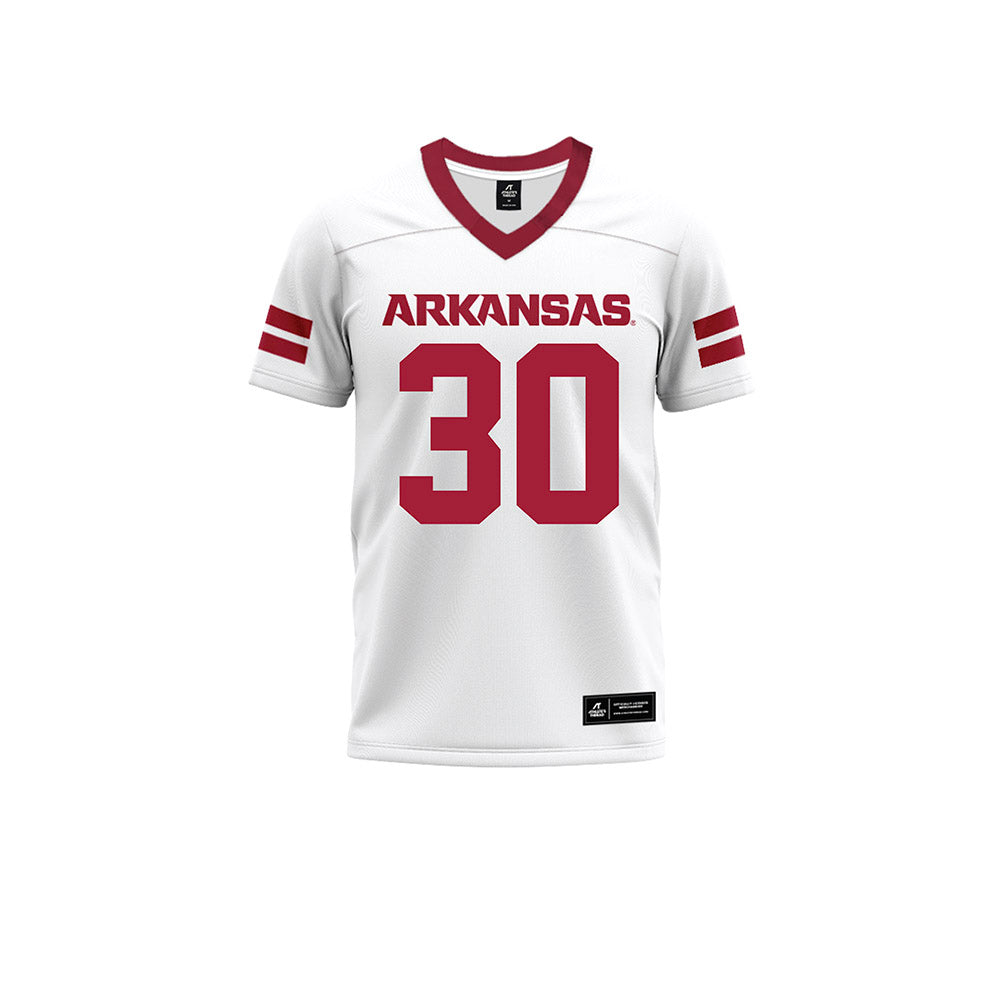 Arkansas - NCAA Football : Ashton Ngo - White Premium Football Jersey-0