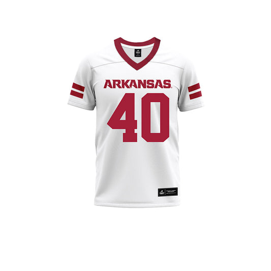 Arkansas - NCAA Football : Blake Ford - White Premium Football Jersey-0