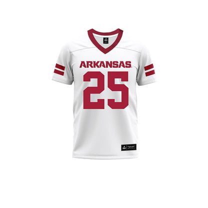 Arkansas - NCAA Football : Tavion Wallace - White Premium Football Jersey-0