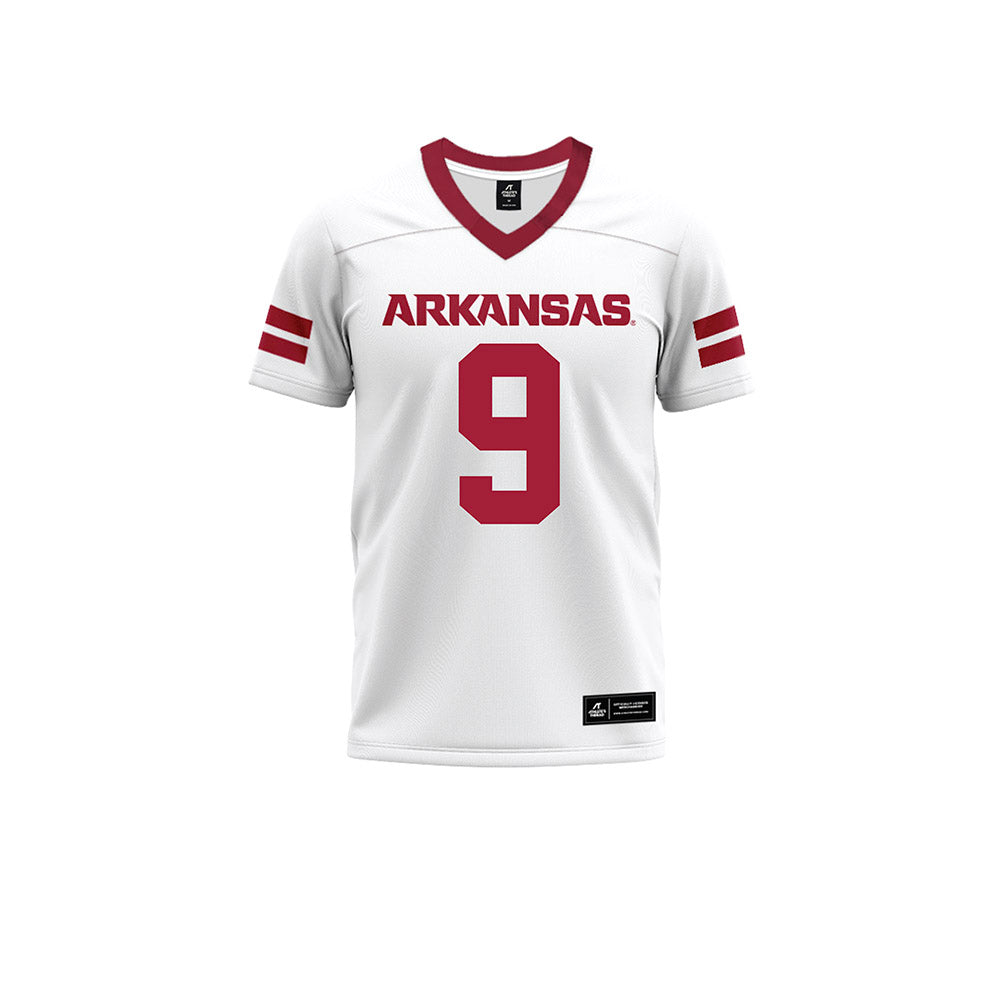 Arkansas - NCAA Football : Charleston Collins - White Premium Football Jersey-0