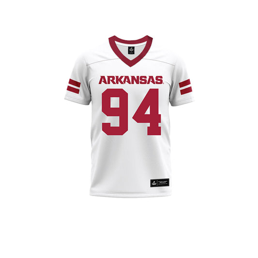 Arkansas - NCAA Football : Reginald Vaughn - White Premium Football Jersey-0