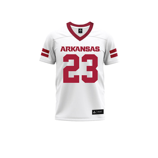 Arkansas - NCAA Football : Zachary Taylor - White Premium Football Jersey