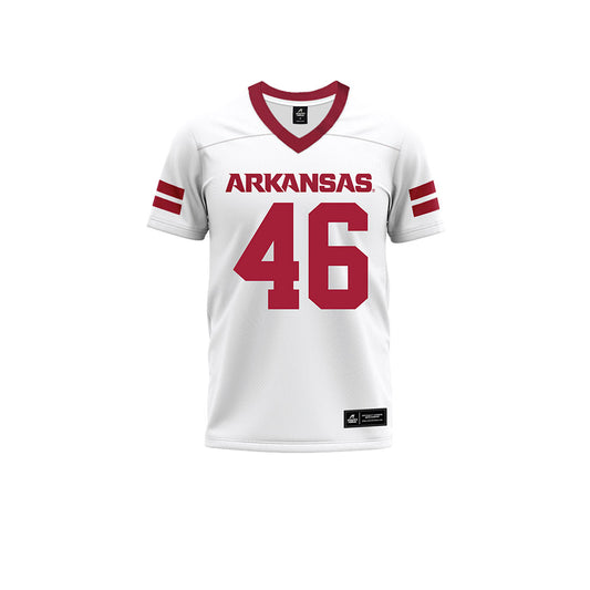 Arkansas - NCAA Football : Charlie von der Meden - White Premium Football Jersey-0