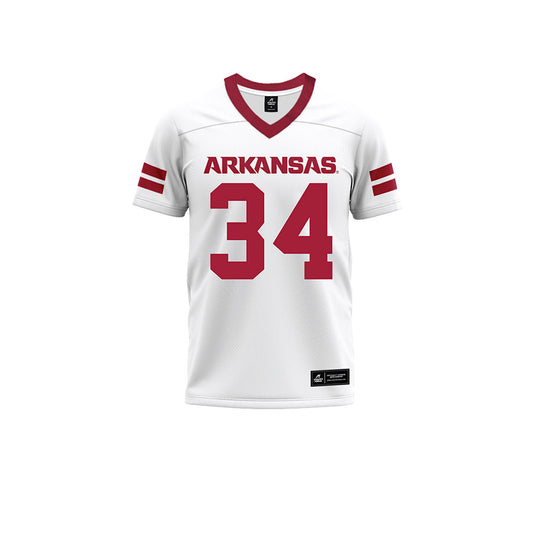 Arkansas - NCAA Football : Jabrae Shaw - White Premium Football Jersey-0