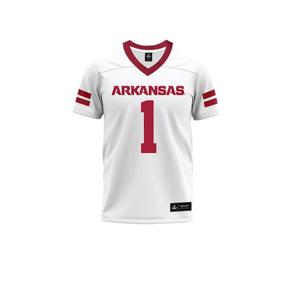 Arkansas - NCAA Football : Rodney Hill - White Premium Football Jersey-0