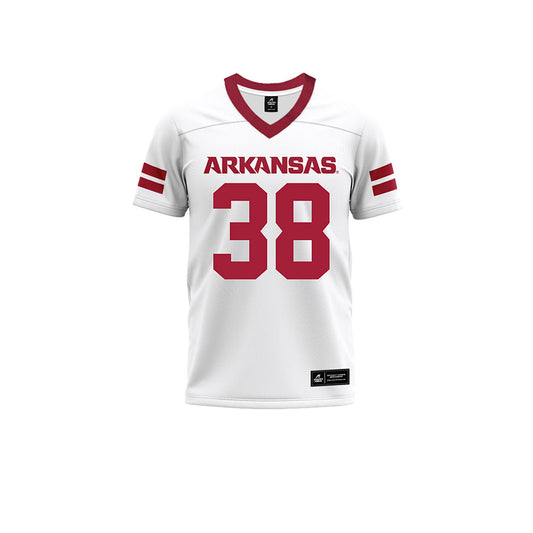 Arkansas - NCAA Football : Anton Pierce - White Premium Football Jersey-0