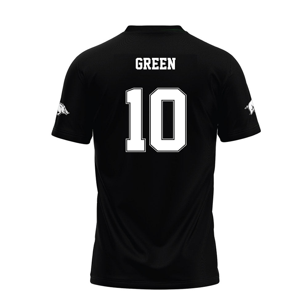 Arkansas - NCAA Football : Taylen Green - Black Premium Football Jersey
