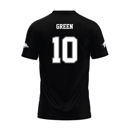 Arkansas - NCAA Football : Taylen Green - Black Premium Football Jersey