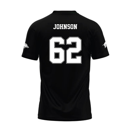 Arkansas - NCAA Football : Alex Johnson - Black Premium Football Jersey