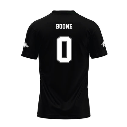 Arkansas - NCAA Football : Justus Boone - Black Premium Football Jersey-1