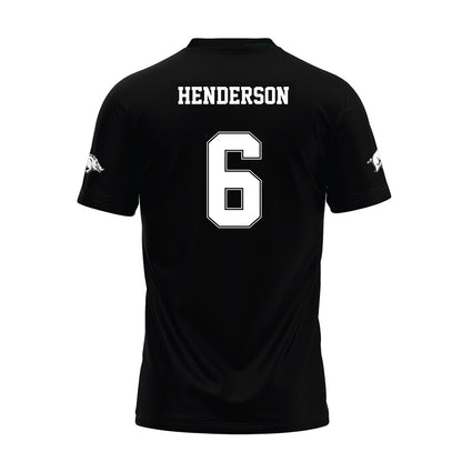 Arkansas - NCAA Football : Kavion Henderson - Black Premium Football Jersey
