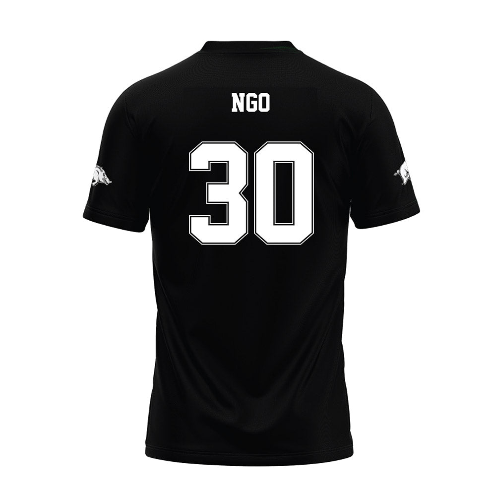 Arkansas - NCAA Football : Ashton Ngo - Black Premium Football Jersey
