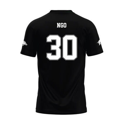 Arkansas - NCAA Football : Ashton Ngo - Black Premium Football Jersey